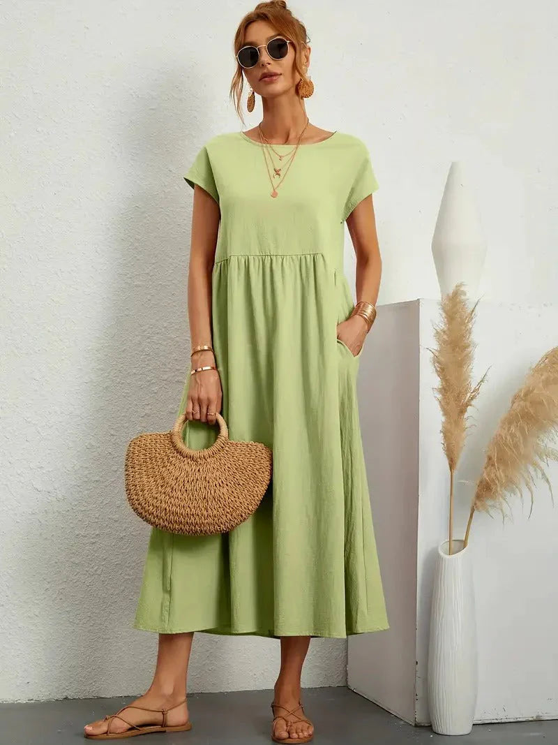 Greta™ | Elegant linnedragt