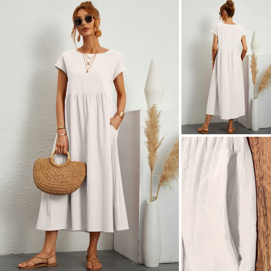 Greta™ | Elegant linnedragt