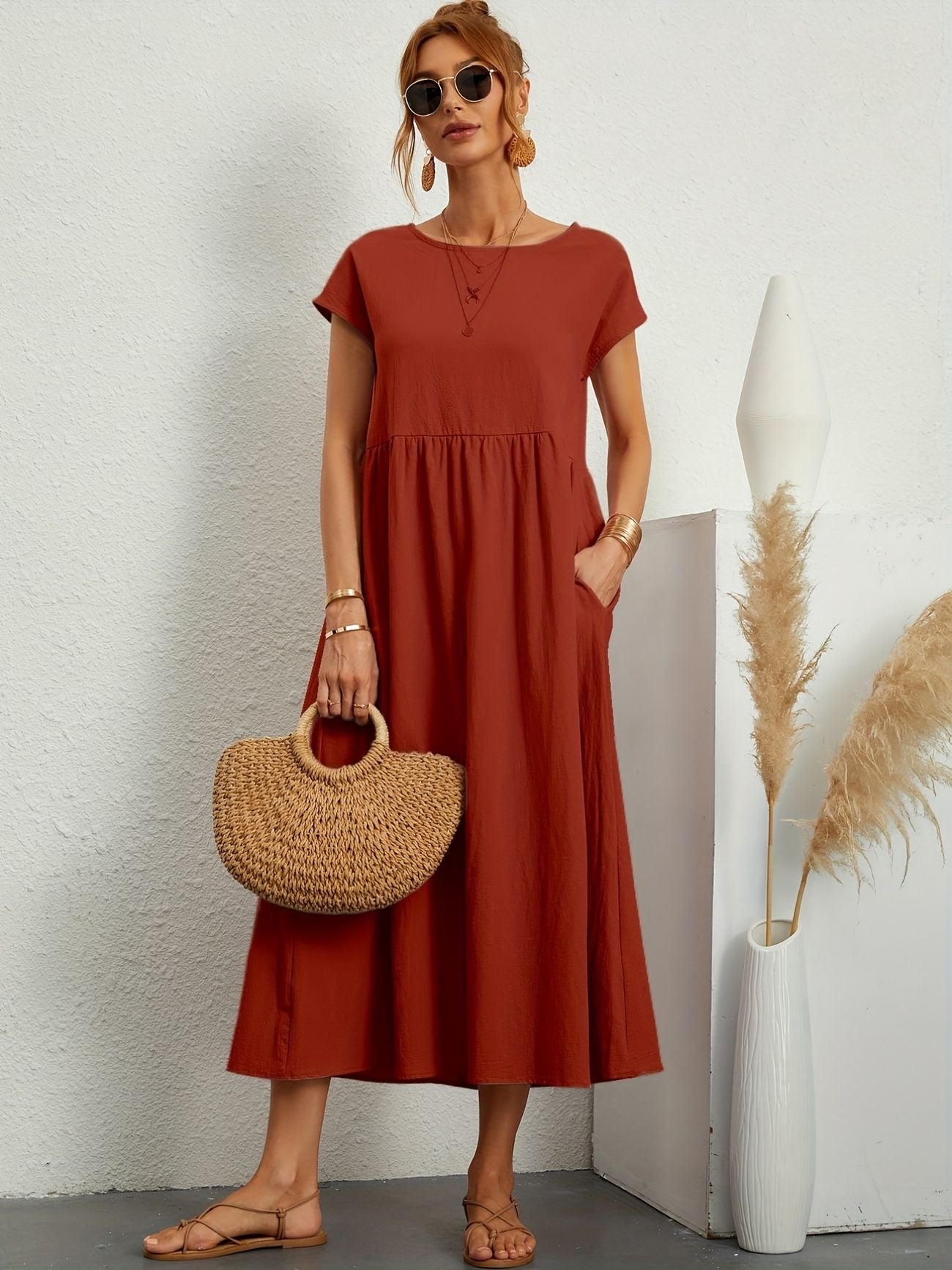 Greta™ | Elegant linnedragt