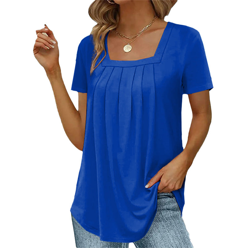 Liv - elegant plisseret bluse