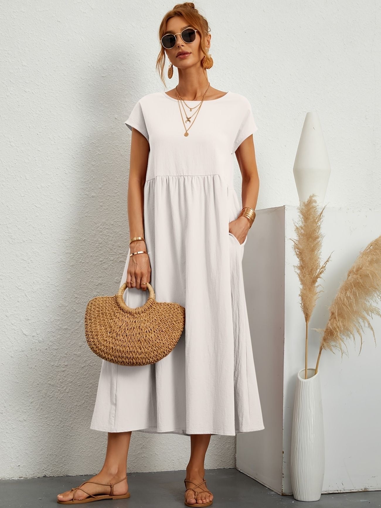 Greta™ | Elegant linnedragt