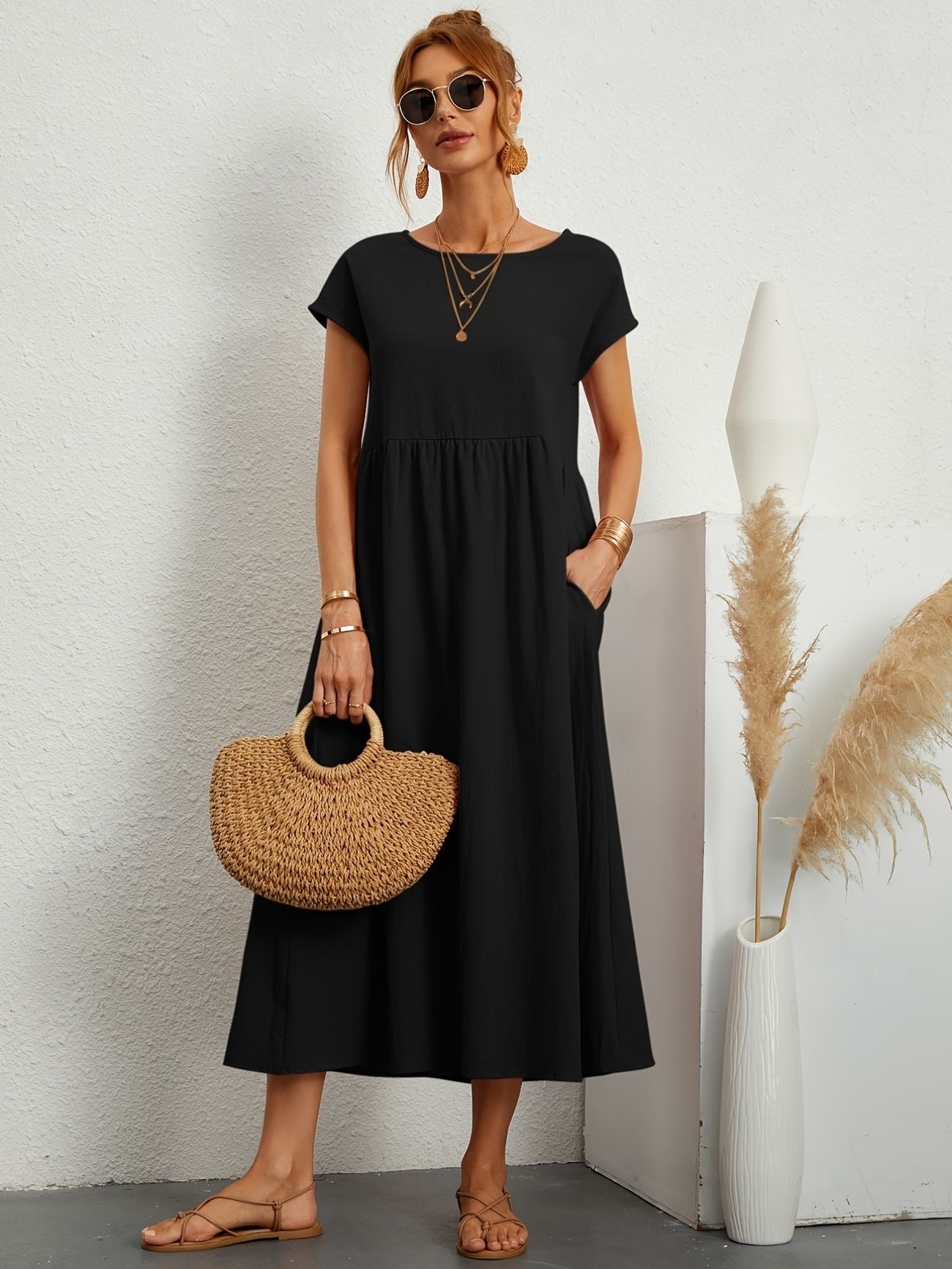 Greta™ | Elegant linnedragt
